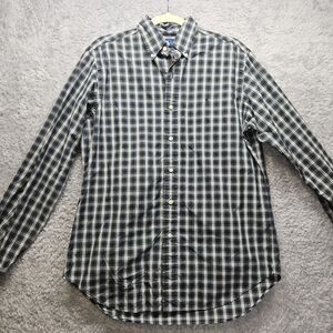 Ralph Lauren Mens Navy Plaid Longsleeve Shirt Button Up Blue Preppy Classic M